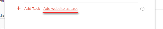 Add website as task in Todoist
